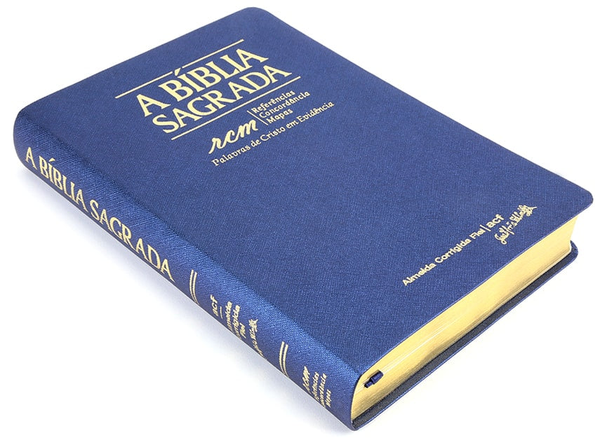 Bíblia Sagrada RCM | ACF | Letra Gigante | Capa PU Luxo Azul