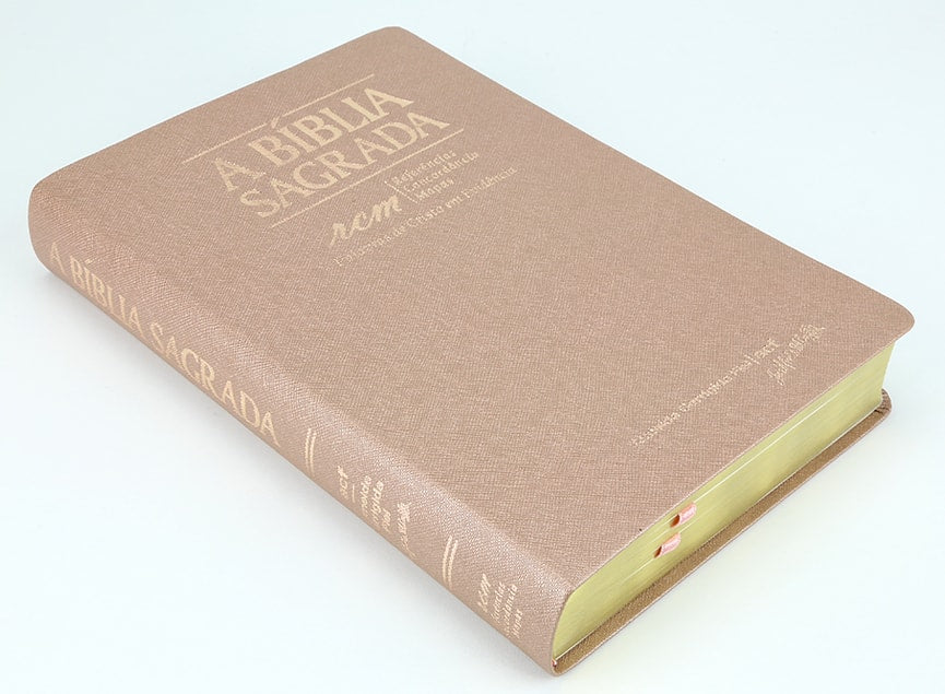 Bíblia Sagrada RCM | ACF | Letra Gigante | Capa PU Luxo Rosê Gold