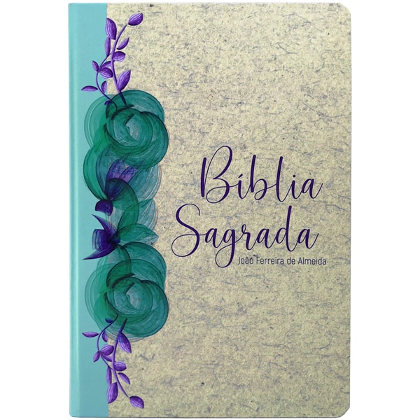 Bíblia Sagrada Reciclato Floral | ARC | Letra Gigante | C/ Mapas Capa Dura Especial