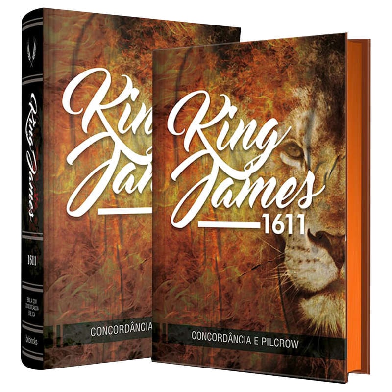 Bíblia King James Fiel 1611 | BKJ | Letra Normal | Capa Leão Concordância e Pilcrows