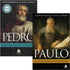 Kit de 2 livros de Hernandes Dias Lopes: Pedro Pescador de Homens (capa escura com imagem de Pedro) e Paulo O Maior Líder do Cristianismo (capa escura com imagem de Paulo). — Plenitude