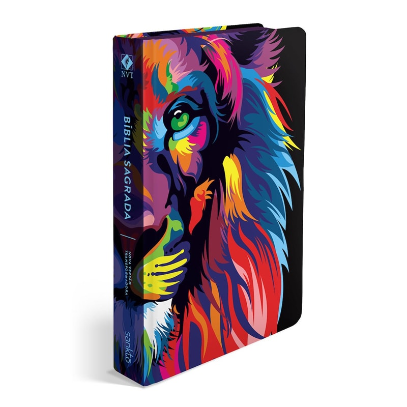 Bíblia Lion Color | NVT Letra Normal | Capa Dura (Leão Colorido)