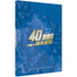 Livro Devocional 40 Dias com a Liga da Justiça, capa azul com personagens da Liga da Justiça. — Plenitude