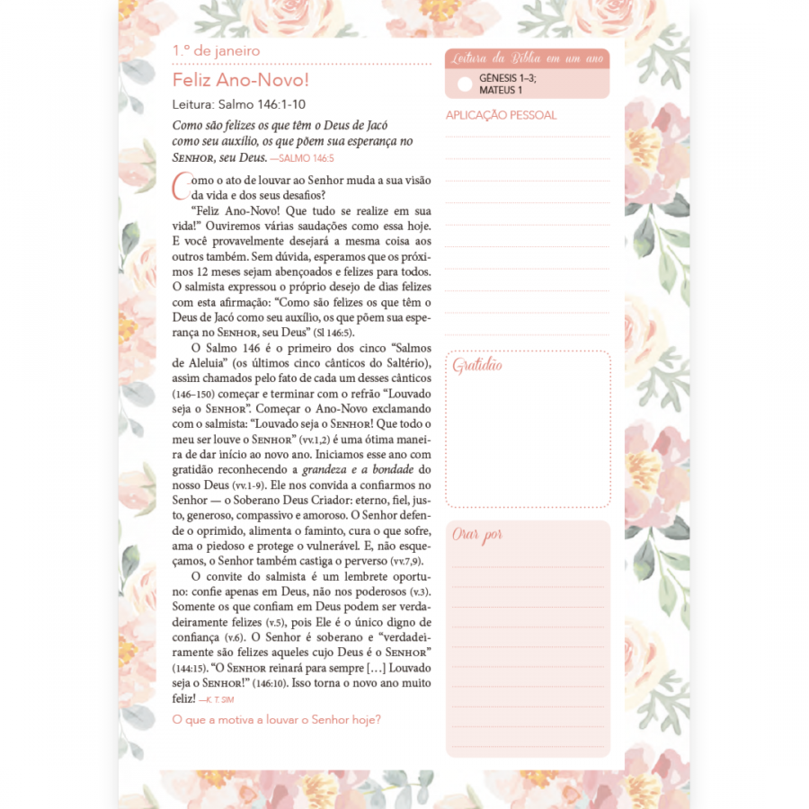 Meu Plano com Deus | Planner 2021 | Contarei tuas Maravilhas