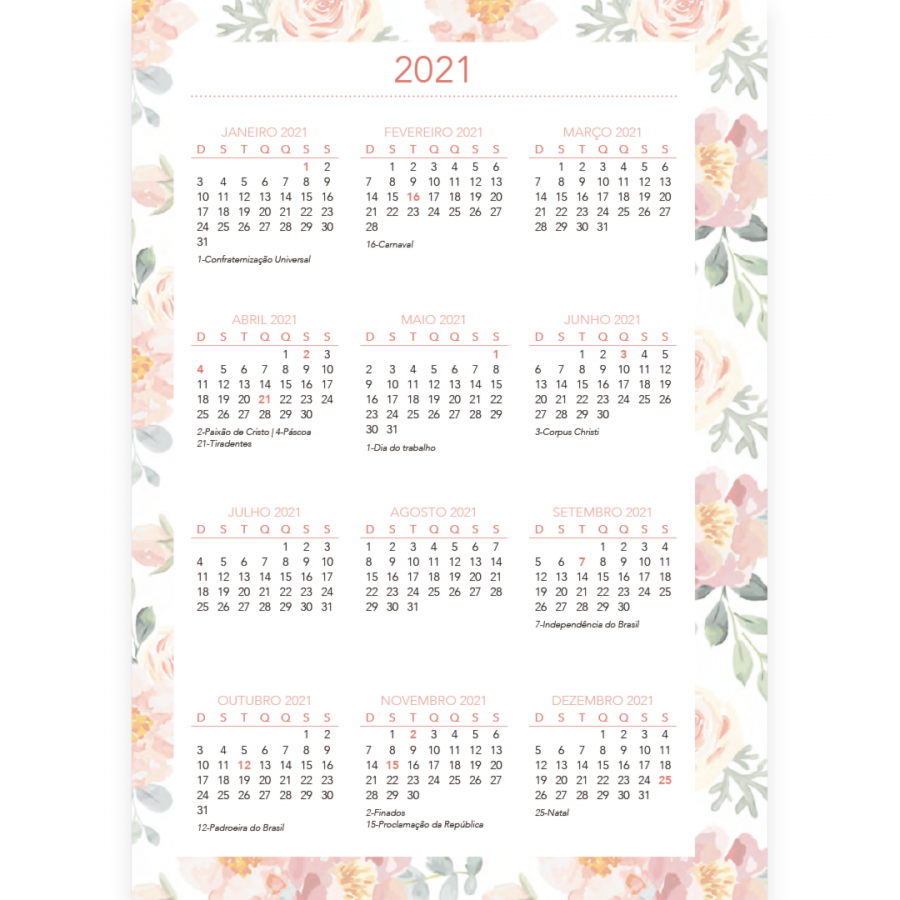 Meu plano com Deus | Planner 2021 |  O que Deus preparou
