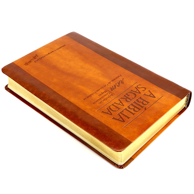 Bíblia Sagrada RCM | ACF | Letra Gigante | Capa PU Luxo Chocolate/Havana