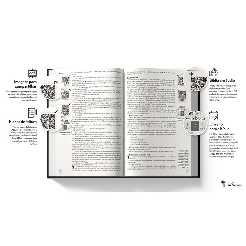 Bíblia Rosa de Saron YouVersion | NTLH | Letra Normal | Capa Soft-Touch