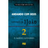 Livro "Andando com Deus - Estudos em 1 João | Vol. 2" de D. Martyn Lloyd-Jones, capa azul escura. — Plenitude