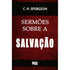 Livro Sermões Sobre a Salvação, capa preta e vermelha com título em branco. — Plenitude