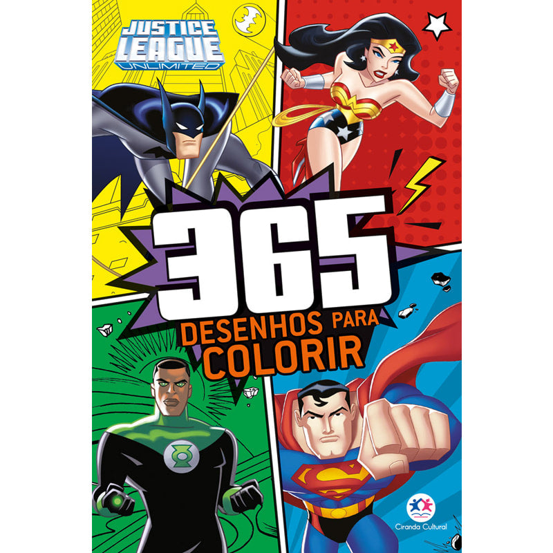 Liga da Justiça 365 Desenhos para Colorir
