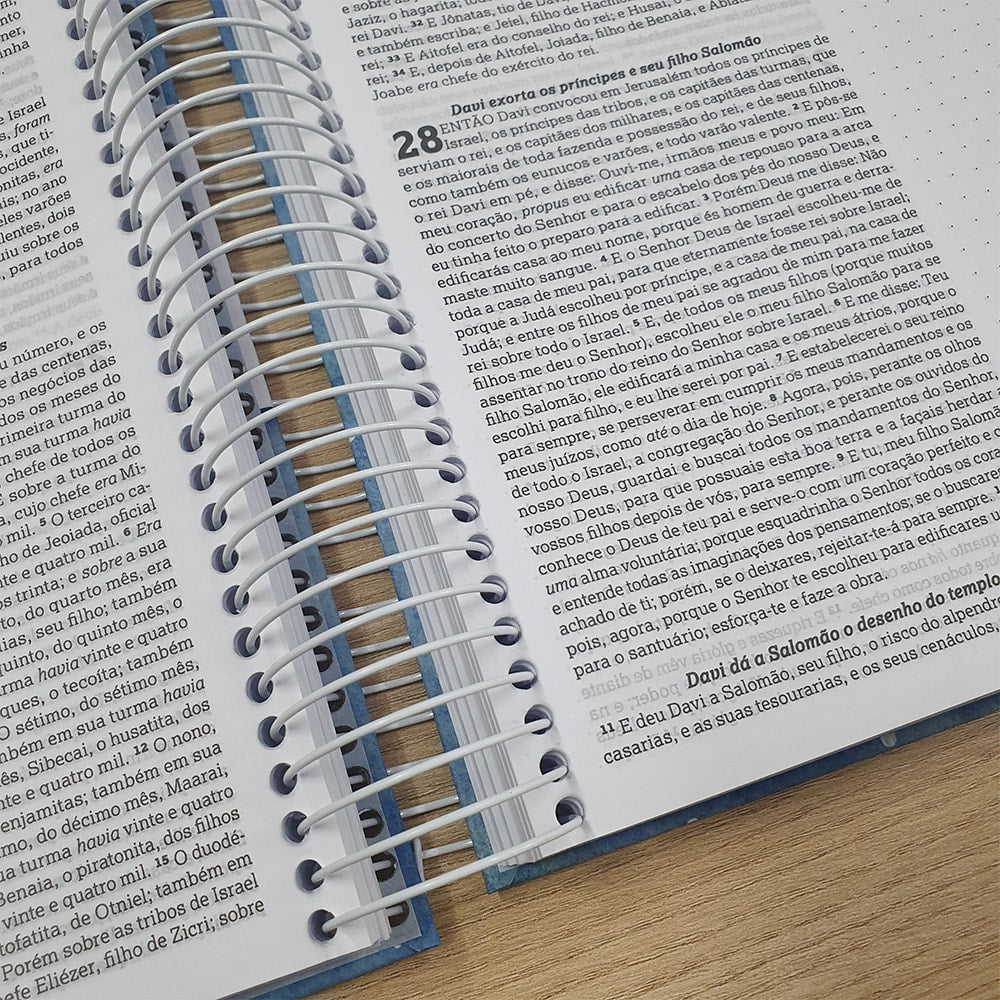 Bíblia Anote Espiral Plus Pontos de Luz Buquê | ARC | Letra Maior | Capa Dura