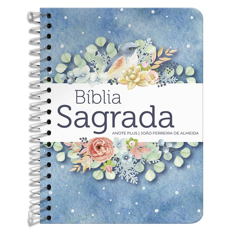 Bíblia Anote Espiral Plus Pontos de Luz Buquê | ARC | Letra Maior | Capa Dura