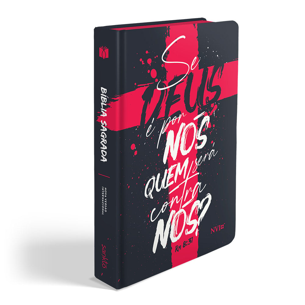 Bíblia Se Deus é por nós Rm 8:31 | NVI | Letra Normal | Capa Flexível