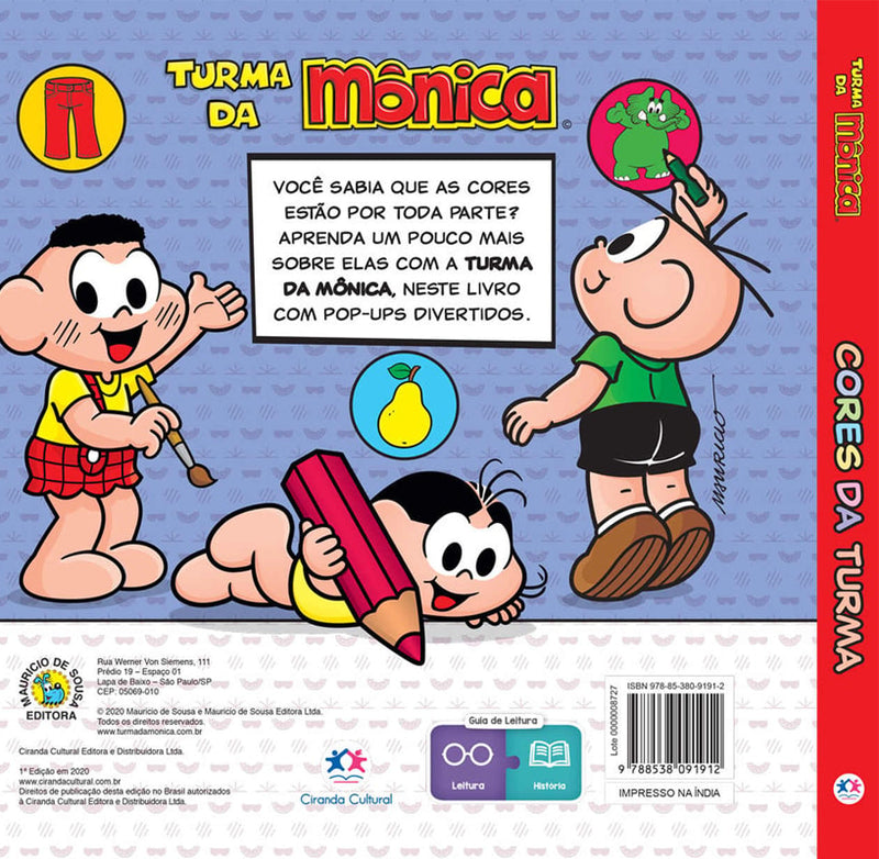 Pop-up divertido Turma da Mônica | Cores da turma