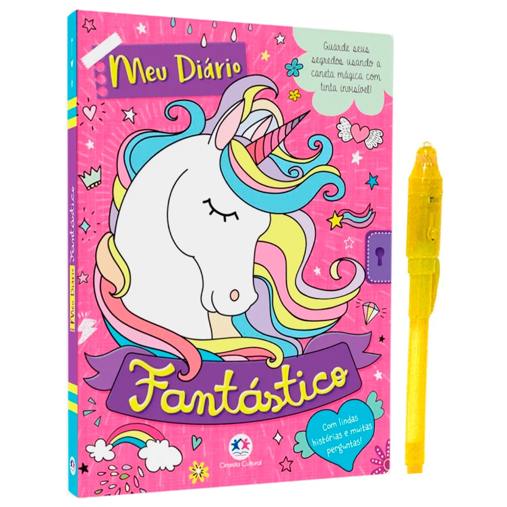 Meu Diário Fantástisco | C/ Caneta de Tinta Invísvel