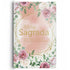 Bíblia Sagrada Almeida Revista e Corrigida, capa dura com estampa de rosas blush e detalhes dourados, letra gigante, dicionário e — Plenitude