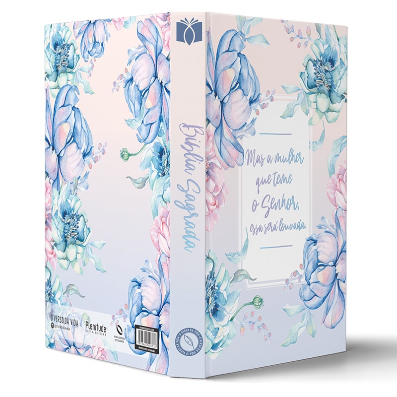 Bíblia Floral A Mulher que teme | NAA | Letra Normal | Capa Dura