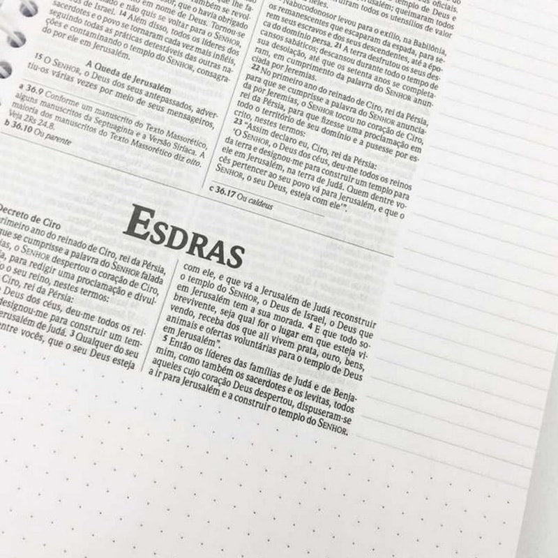 Bíblia Sagrada Anote Espiral Magnólia | NVI | Letra Normal | Capa Dura