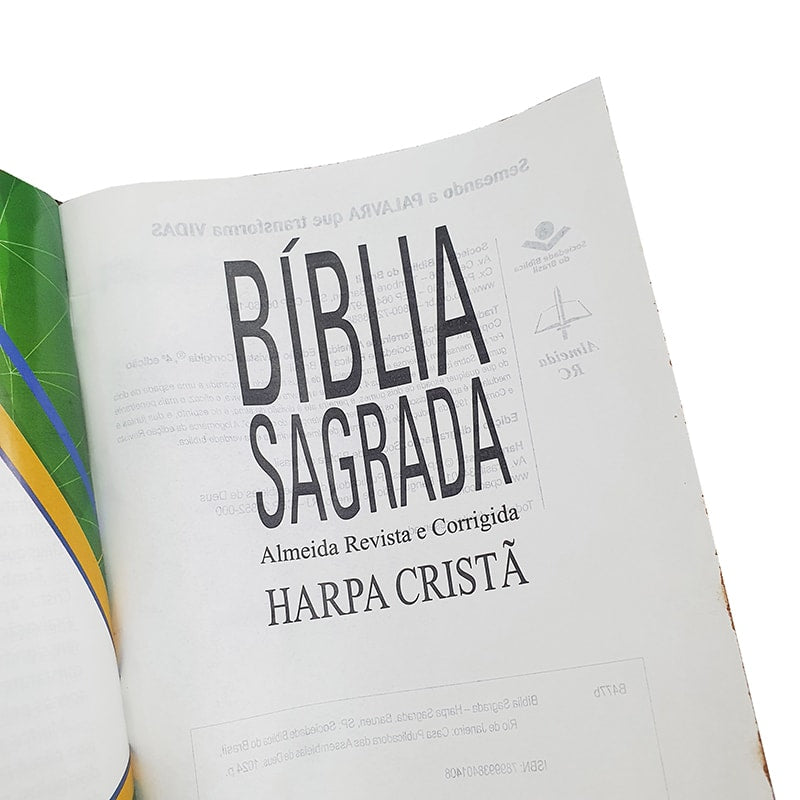 Bíblia Juventude AD do Brasil | ARC | Letra Normal | Harpa Cristã | Capa Dura Marrom