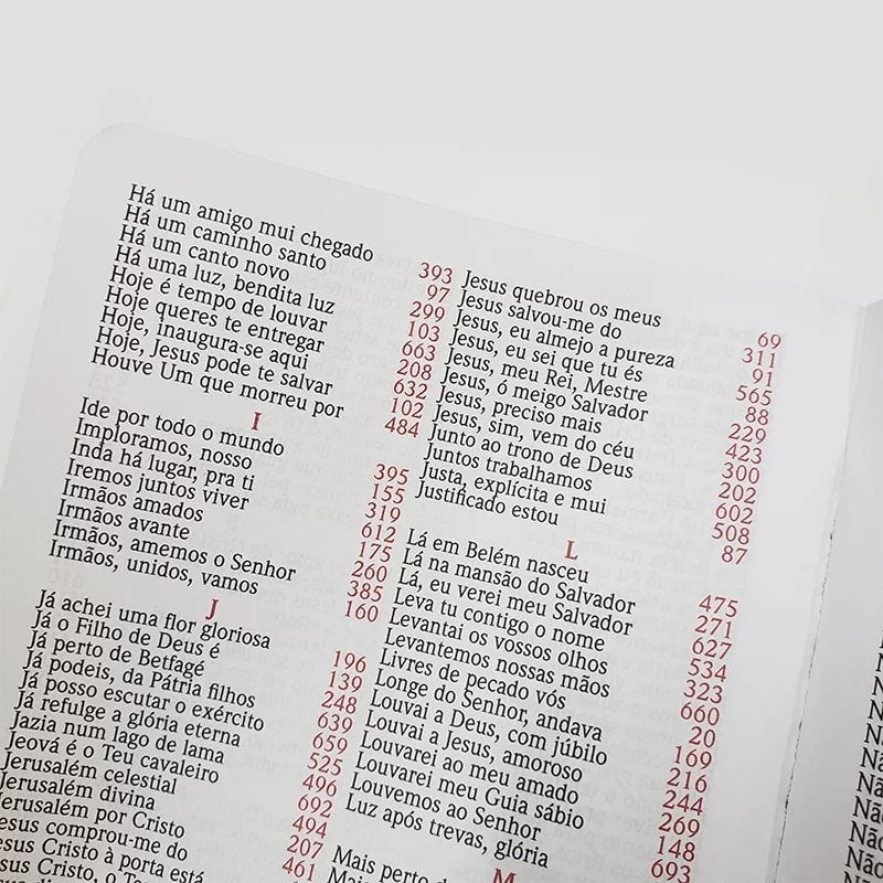 Harpa Avivada e Corinhos Médio | Letra Gigante | Tradicional Branca Capa Dura