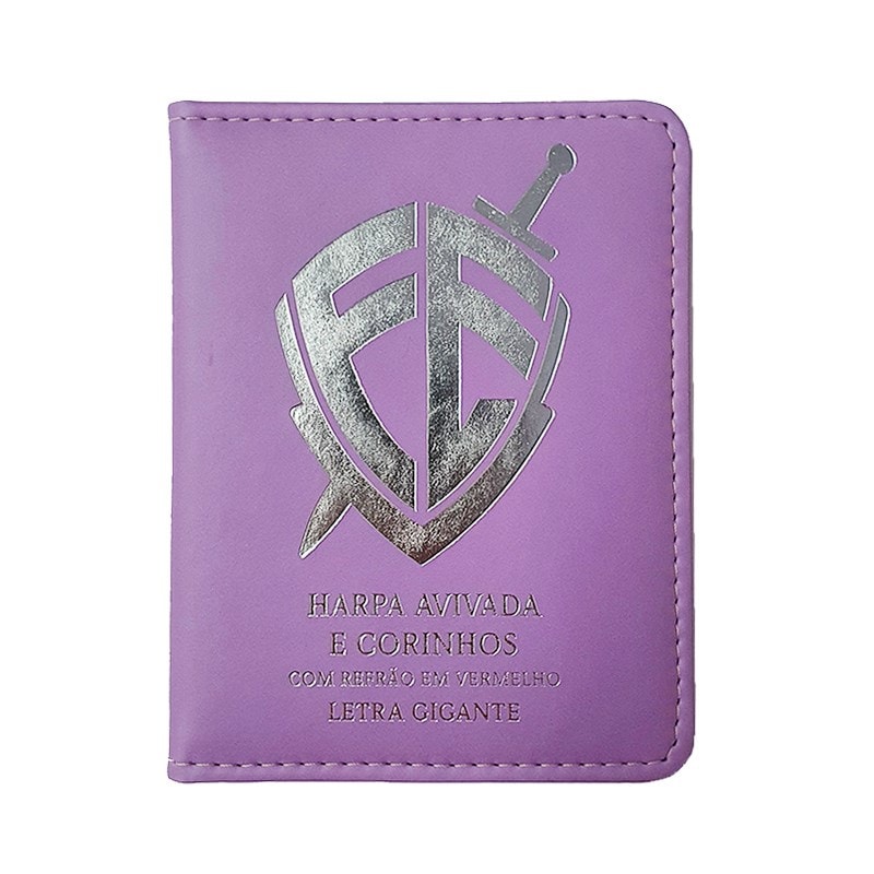 Harpa Avivada e Corinhos Médio | Letra Gigante | Escudo Fé Lilás Capa Luxo