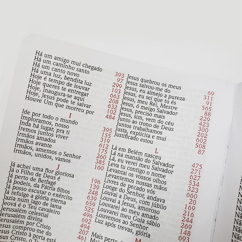 Harpa Avivada e Corinhos Médio | Letra Gigante | Leão Rosa Capa Luxo