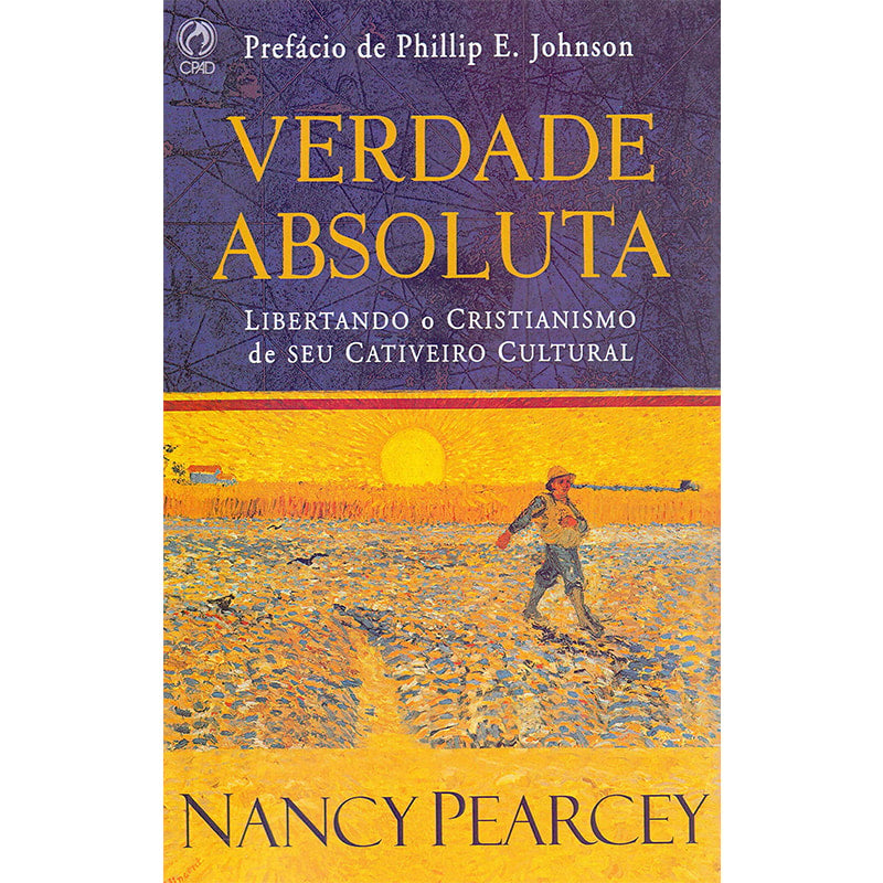 Livro "Verdade Absoluta" com capa amarela e azul, com imagem de um homem em um campo. — Plenitude