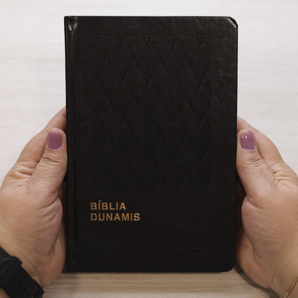 Bíblia Dunamis Clássica Preta | NVI | Letra Normal | Capa Luxo