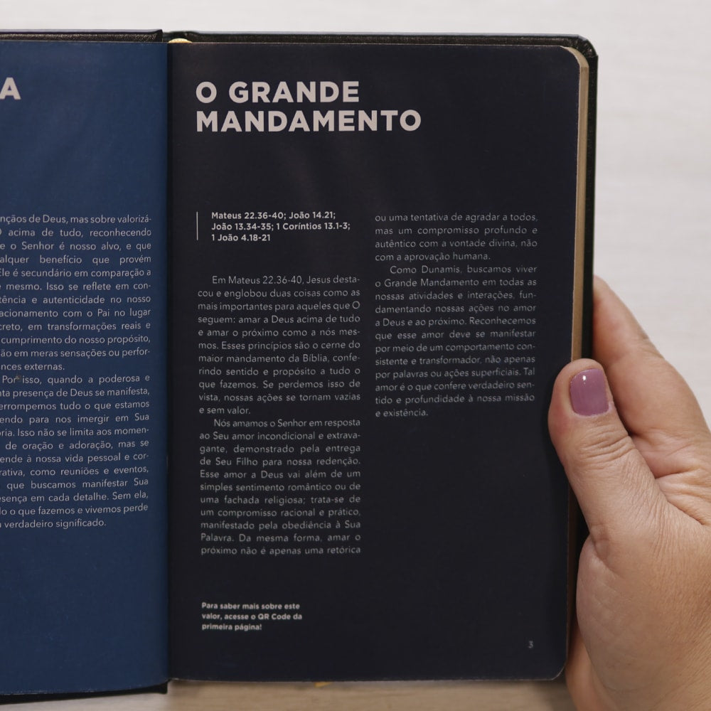 Bíblia Dunamis Clássica Preta | NVI | Letra Normal | Capa Luxo