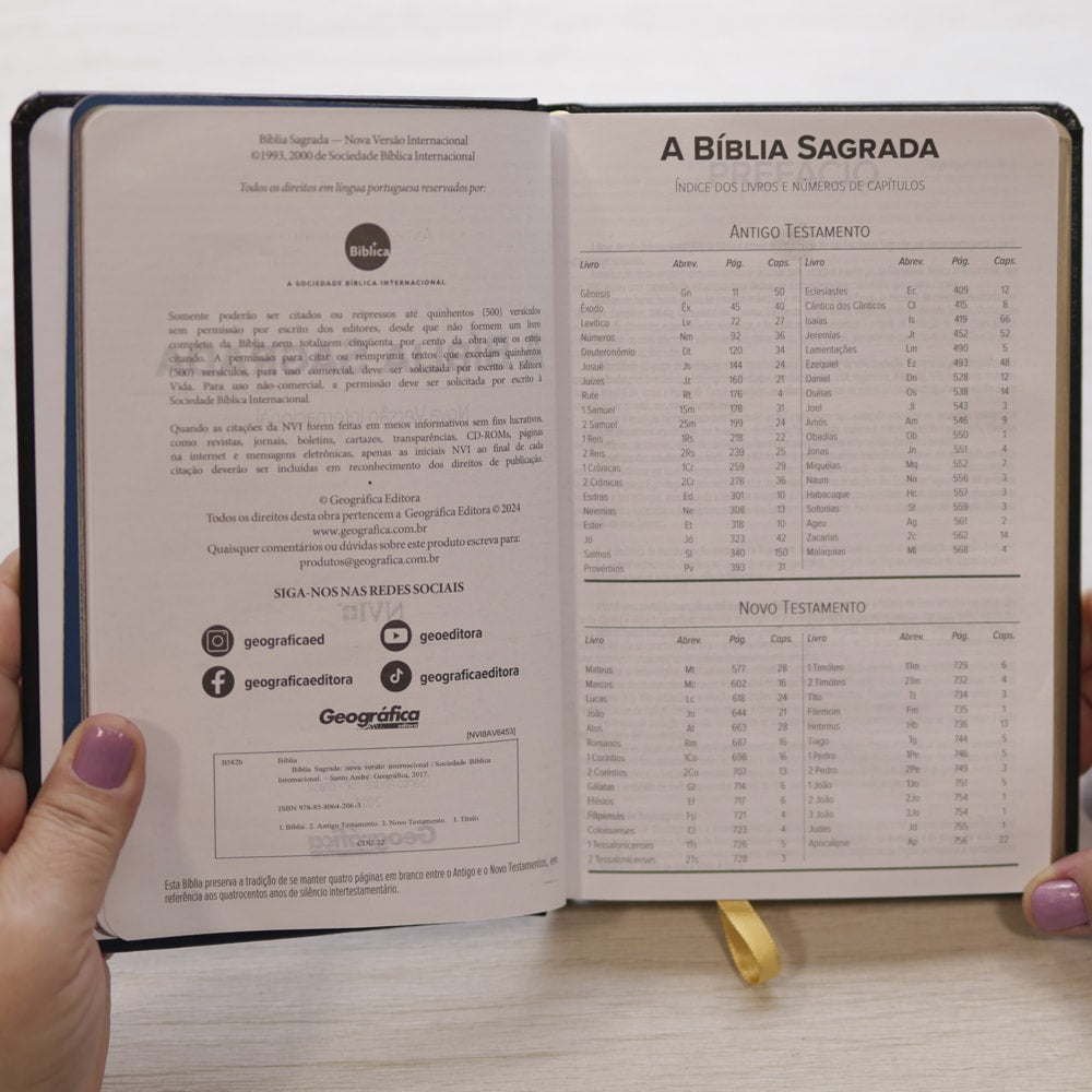 Bíblia Dunamis Clássica Preta | NVI | Letra Normal | Capa Luxo