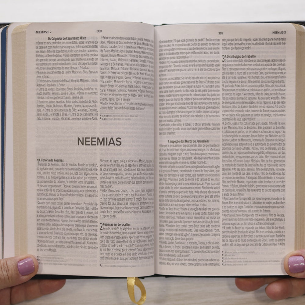 Bíblia Dunamis Clássica Preta | NVI | Letra Normal | Capa Luxo