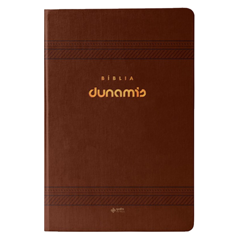 Bíblia Dunamis Clássica Marrom | NVI | Letra Normal | Capa Luxo