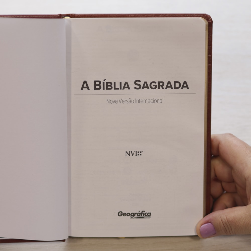 Bíblia Dunamis Clássica Marrom | NVI | Letra Normal | Capa Luxo
