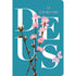 Bíblia O Livro de Deus Floral Azul, NVT, capa dura ilustrada com flores rosa e borboleta. — Plenitude