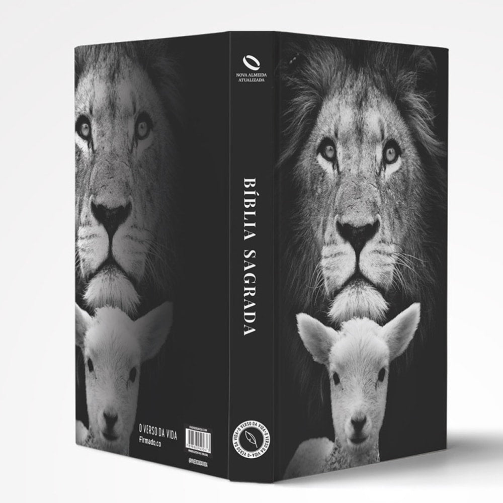 Bíblia Purificador Leão e Ovelha | NAA | Letra Normal | Capa Dura