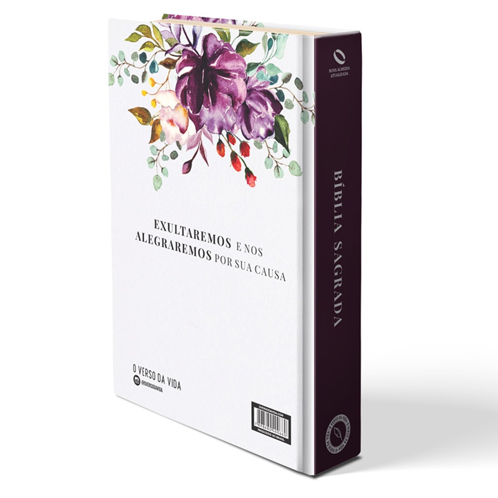 Bíblia Primavera Floral | NAA | Letra Grande | Capa Dura