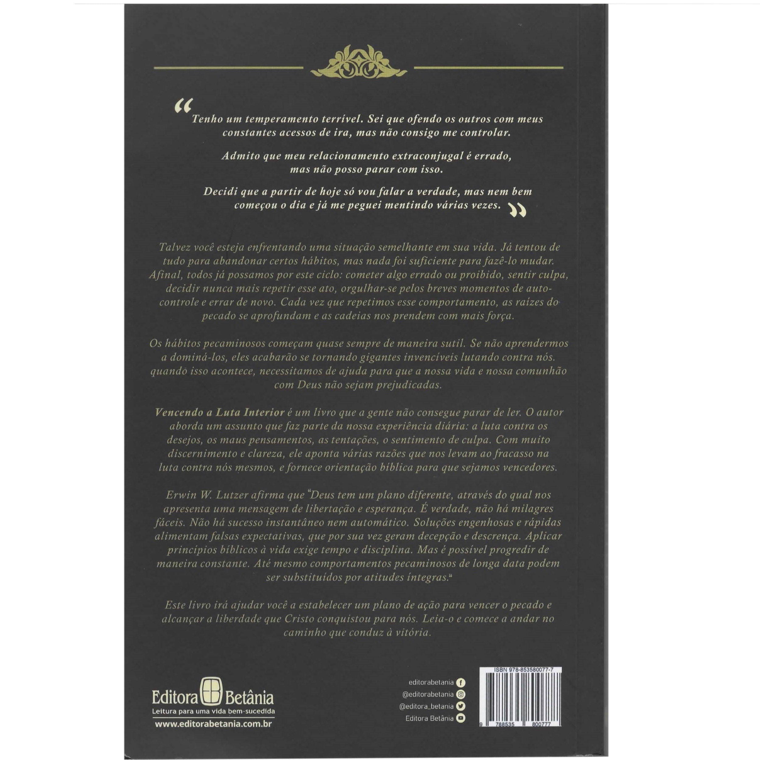 Vencendo a Luta Interior | Erwin W. Lutzer