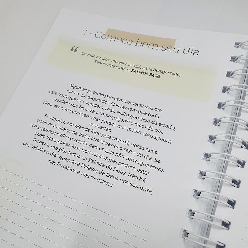 Planner da Vida Diária Joyce Meyer | Capa Dura Listrada Azul
