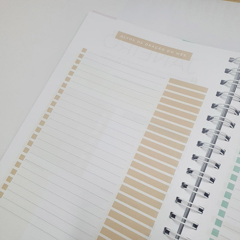 Planner da Vida Diária Joyce Meyer | Capa Dura Listrada Azul