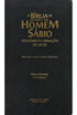 Bíblia de Estudo do Homem Sábio, ARC, capa preta em PU luxo, com Harpa Avivada e Corinhos. — Plenitude