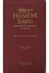 A Bíblia de Estudo do Homem Sábio | ARC | Letra Grande | Harpa Avivada e Corinhos | Capa Marrom