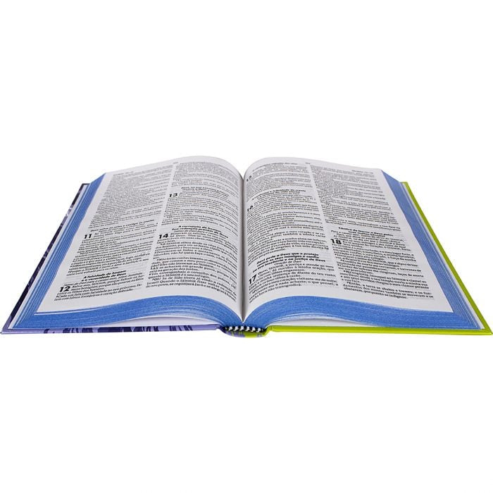 Bíblia Sagrada para Evangelismo Leao Azul | ARC | Letra Normal | Capa Dura