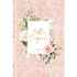 Bíblia Sagrada NVI capa dura rosa floral com flores e folhagens em aquarela, título dourado. — Plenitude