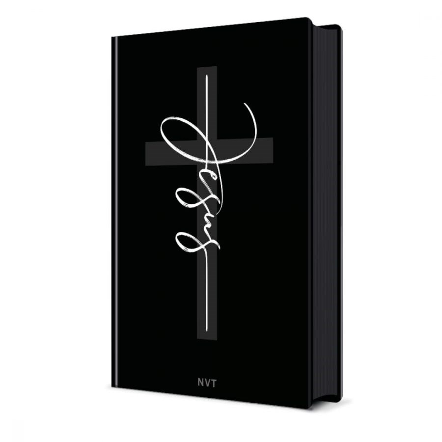 Bíblia Sagrada Jesus Preta | NVT| Letra Normal | Capa Dura Soft-Touch