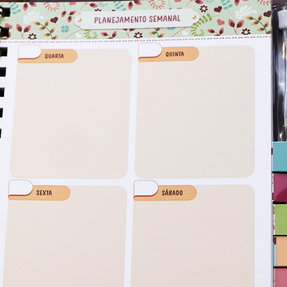 Meu Plano Perfeito Yellow Floral | Capa Dura