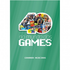 Livro 40 Dias no Mundo dos Gamers, por Eduardo Medeiro, capa verde com colagem de imagens de jogos. — Plenitude