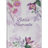Bíblia Sagrada NAA, capa dura, com flores e folhagens em tons de violeta e roxo. — Plenitude.