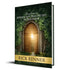 Capa do livro Transforme os sonhos que Deus lhe deu em realidade, com uma porta de madeira em um jardim. — Plenitude