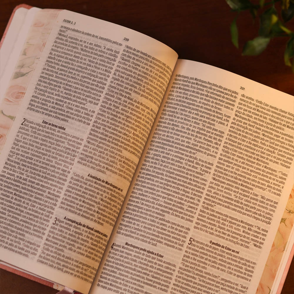 Bíblia Sagrada Mulher Virtuosa | NVT | Letra Normal | Capa Dura Flores