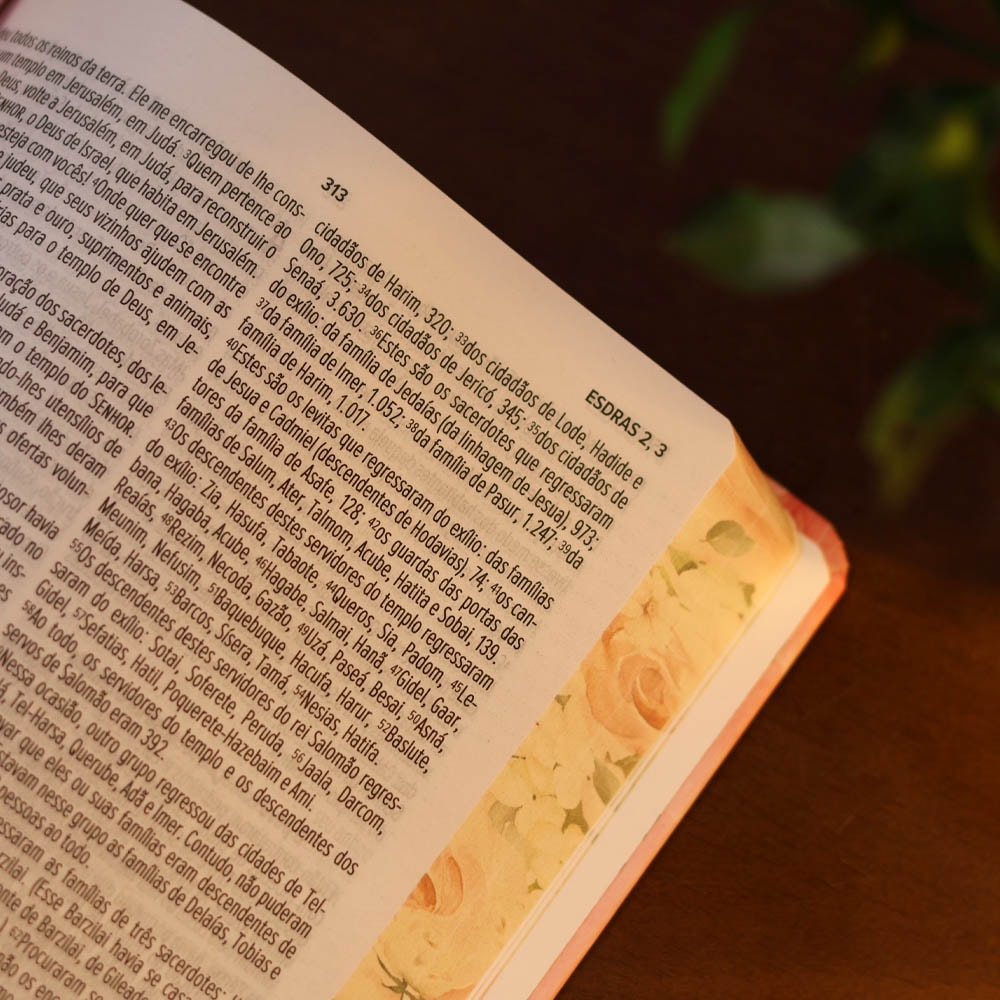 Bíblia Sagrada Mulher Virtuosa | NVT | Letra Normal | Capa Dura Flores